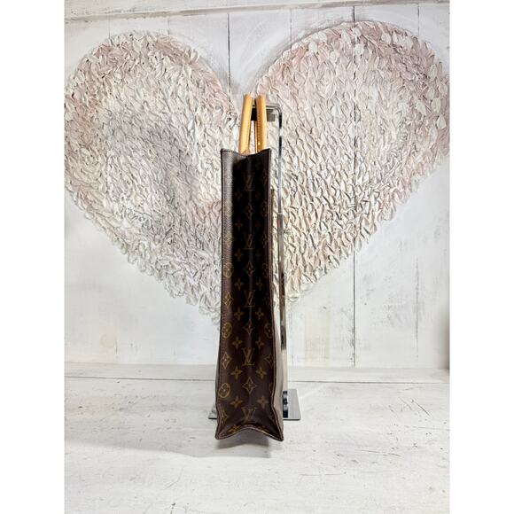 Louis Vuitton Sac Plat Tote Handbag in Monogram Canvas and Natural Leather - Picture 3 of 8